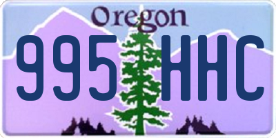 OR license plate 995HHC