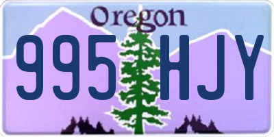 OR license plate 995HJY