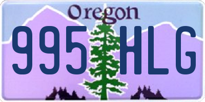 OR license plate 995HLG
