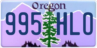 OR license plate 995HLO