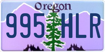 OR license plate 995HLR