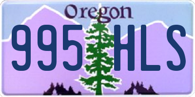 OR license plate 995HLS