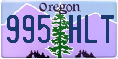 OR license plate 995HLT