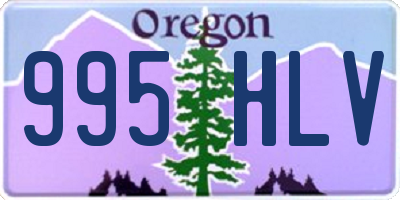 OR license plate 995HLV