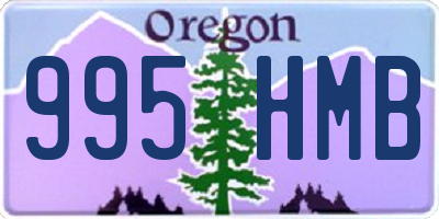 OR license plate 995HMB