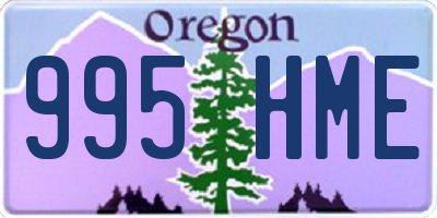 OR license plate 995HME