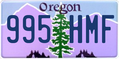 OR license plate 995HMF