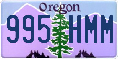 OR license plate 995HMM