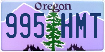 OR license plate 995HMT