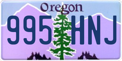 OR license plate 995HNJ