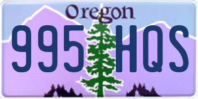 OR license plate 995HQS