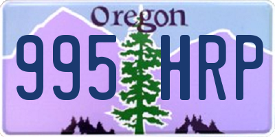 OR license plate 995HRP