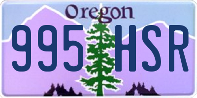 OR license plate 995HSR