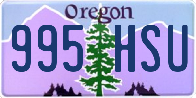 OR license plate 995HSU