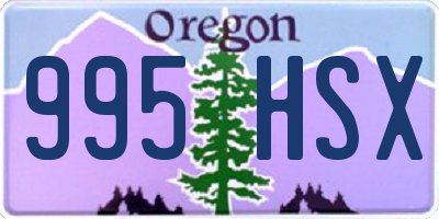 OR license plate 995HSX