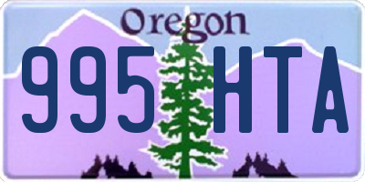 OR license plate 995HTA