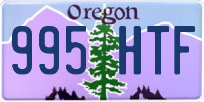 OR license plate 995HTF