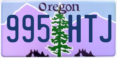 OR license plate 995HTJ
