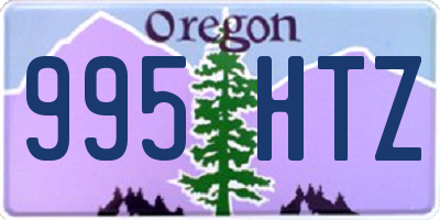 OR license plate 995HTZ