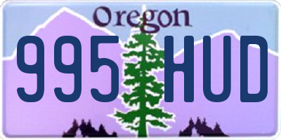 OR license plate 995HUD