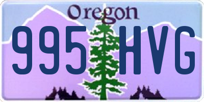 OR license plate 995HVG