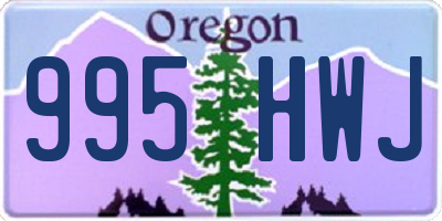 OR license plate 995HWJ