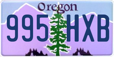 OR license plate 995HXB