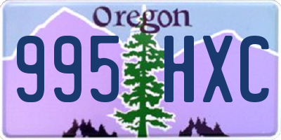 OR license plate 995HXC