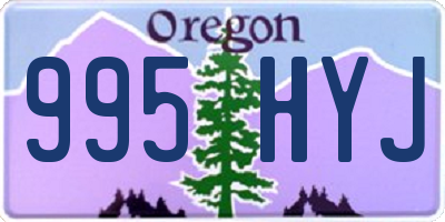 OR license plate 995HYJ