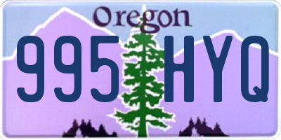 OR license plate 995HYQ