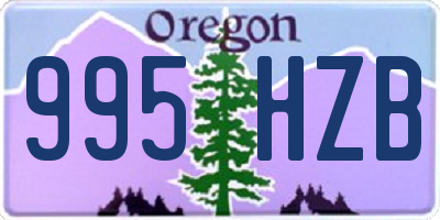 OR license plate 995HZB