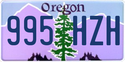 OR license plate 995HZH