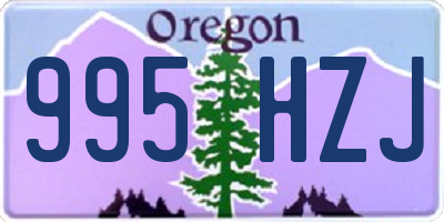 OR license plate 995HZJ