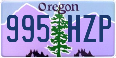 OR license plate 995HZP