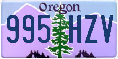 OR license plate 995HZV