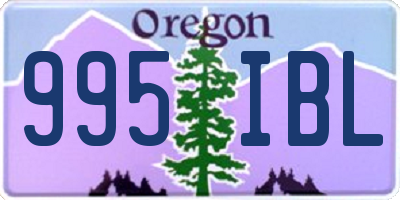 OR license plate 995IBL