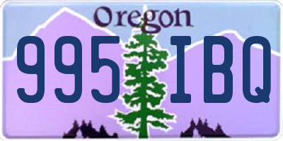 OR license plate 995IBQ