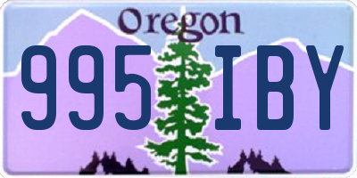 OR license plate 995IBY