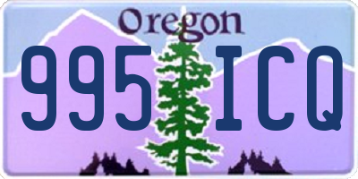 OR license plate 995ICQ
