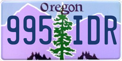 OR license plate 995IDR