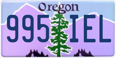 OR license plate 995IEL