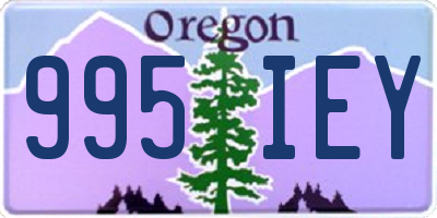 OR license plate 995IEY