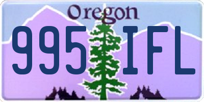 OR license plate 995IFL