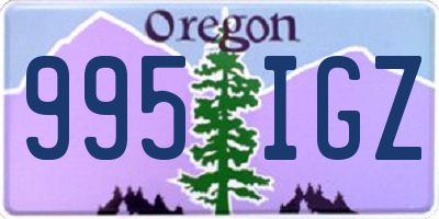 OR license plate 995IGZ