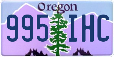 OR license plate 995IHC