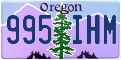 OR license plate 995IHM