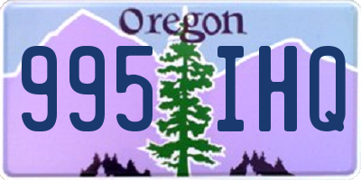 OR license plate 995IHQ