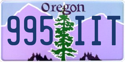 OR license plate 995IIT