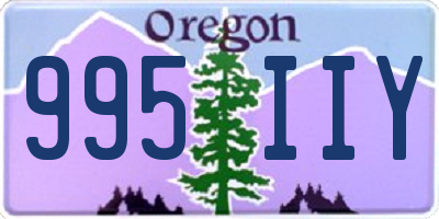 OR license plate 995IIY