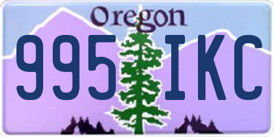 OR license plate 995IKC